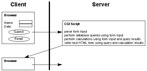 Descriptive gif showing CGI program flow