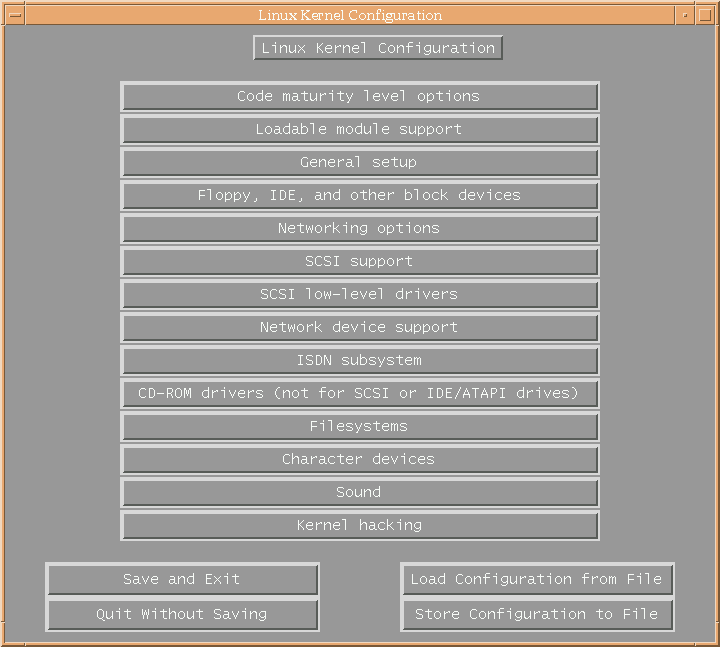 make xconfig screen capture
